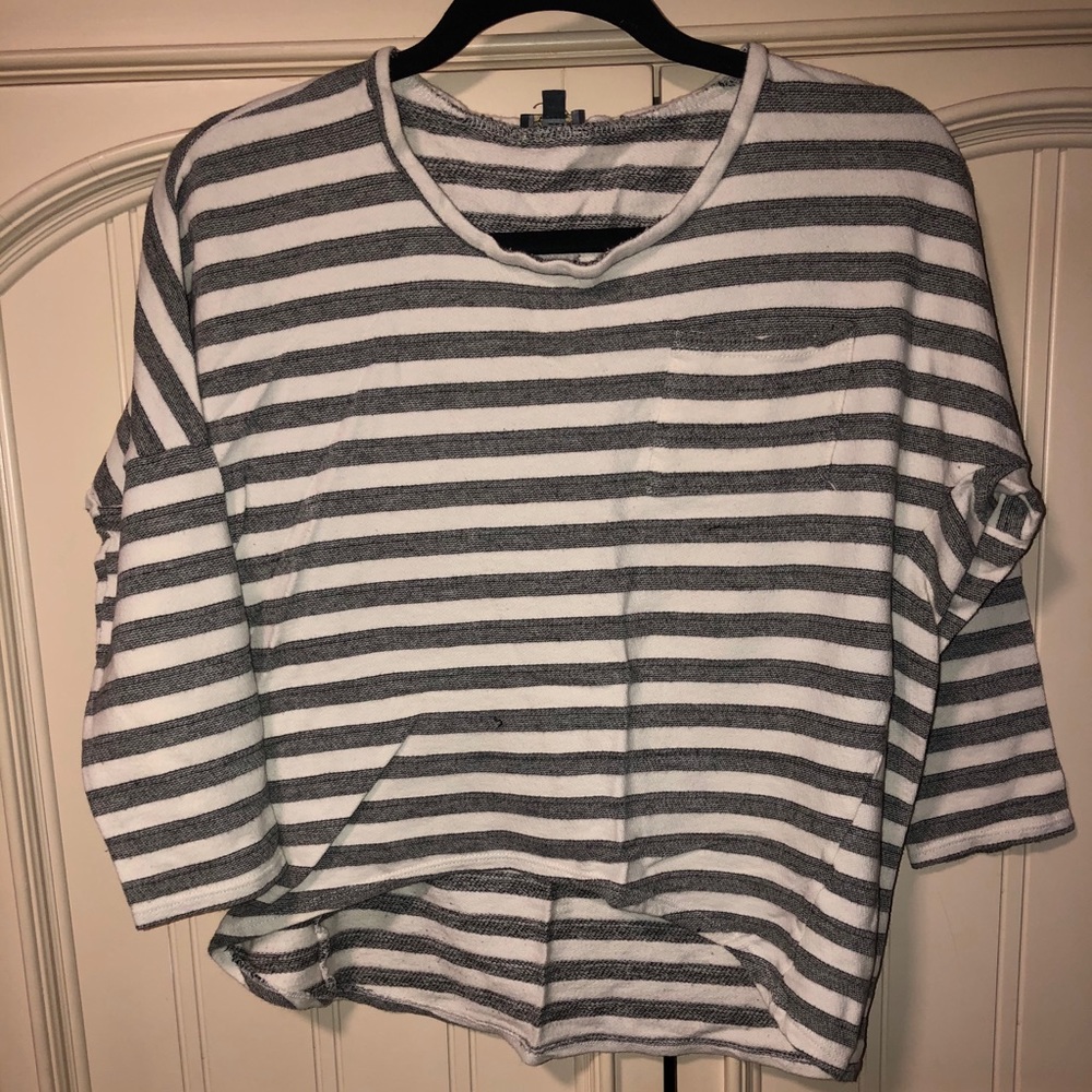 Long sleeve stripe shirt